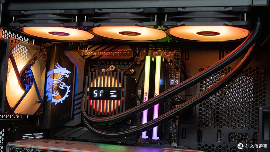 低噪稳压9950X3D,磁吸数显屏,ZALMAN思民ALPHA2 A36水冷评测