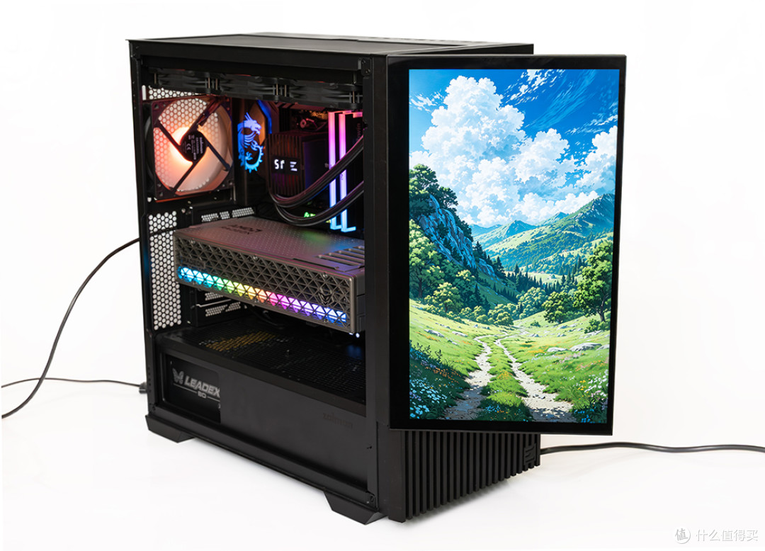 低噪稳压9950X3D,磁吸数显屏,ZALMAN思民ALPHA2 A36水冷评测