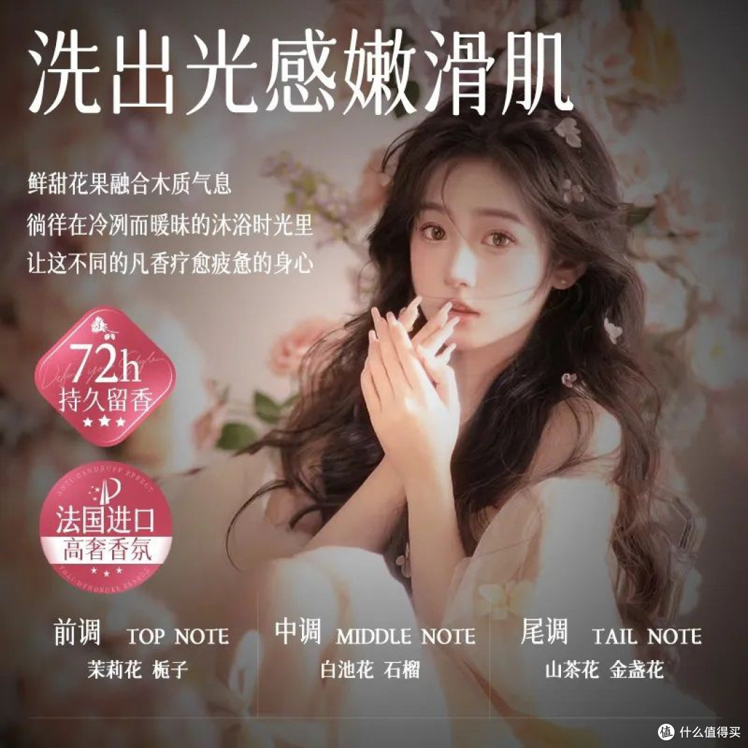 高奢COCO香氛沐浴露除螨持久留香72小时控油保湿去鸡皮沐浴乳男女