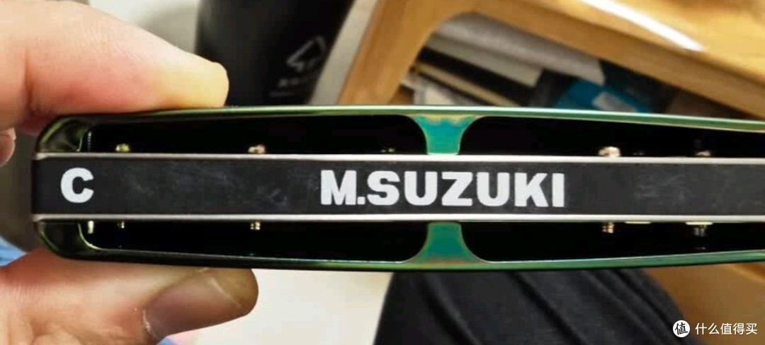 SUZUKI日本铃木原装进口C20 Olive布鲁斯十孔口琴橄榄绿成人