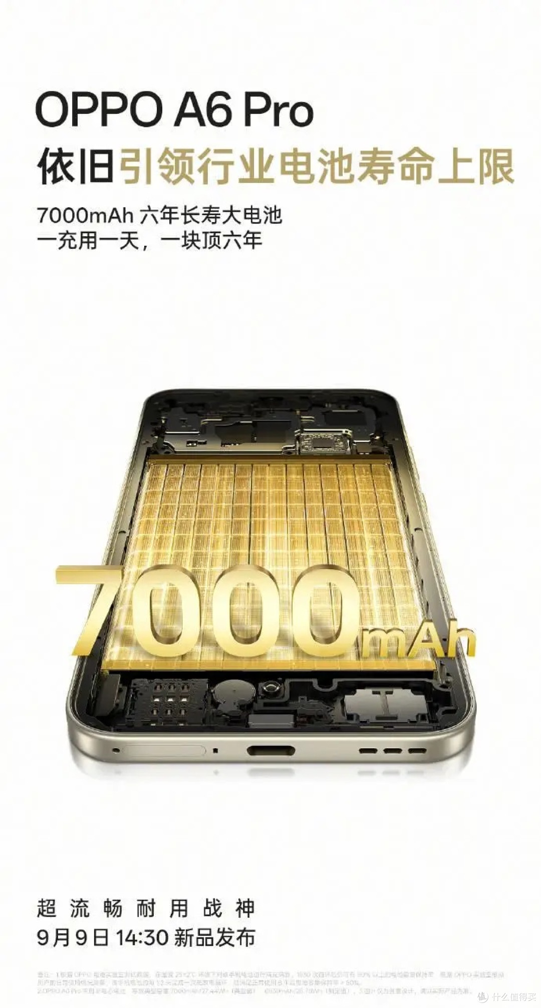OPPO A6 Pro 搭载“满级防水”、7000mAh 电池,9 月 9 日发布