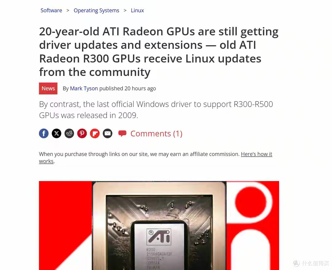 A卡战未来，Linux社区还为20年前ATI老卡—ATI Radeon R300更新驱动
