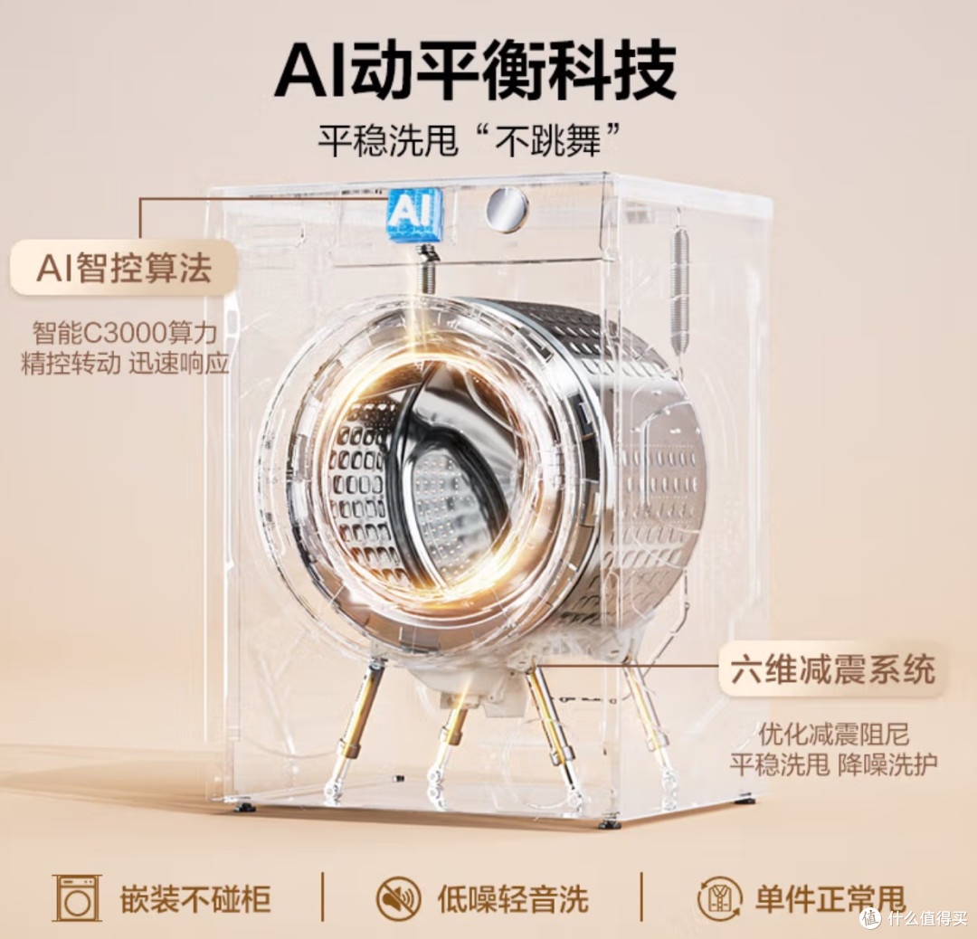 海尔(Haier)滚筒洗衣机全自动超薄洗烘一体机带烘干自营