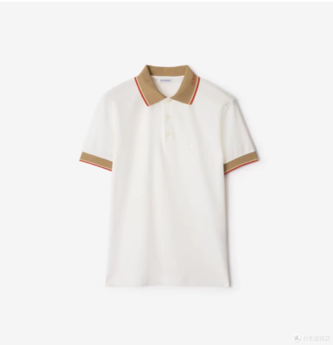 博柏利徽标衣领棉质 Polo 衫，时尚与品质的完美融合