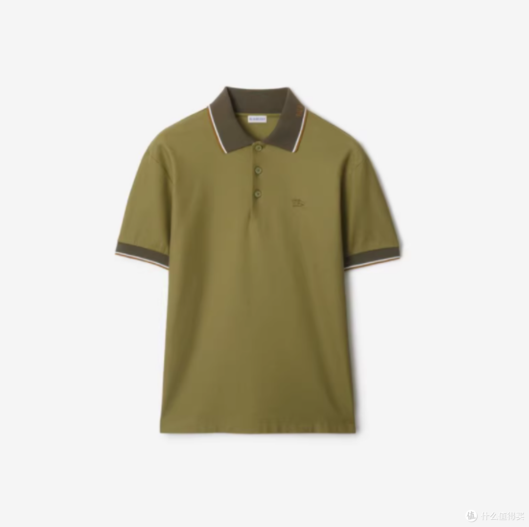博柏利男装徽标衣领棉质 Polo 衫:经典与时尚的完美融合