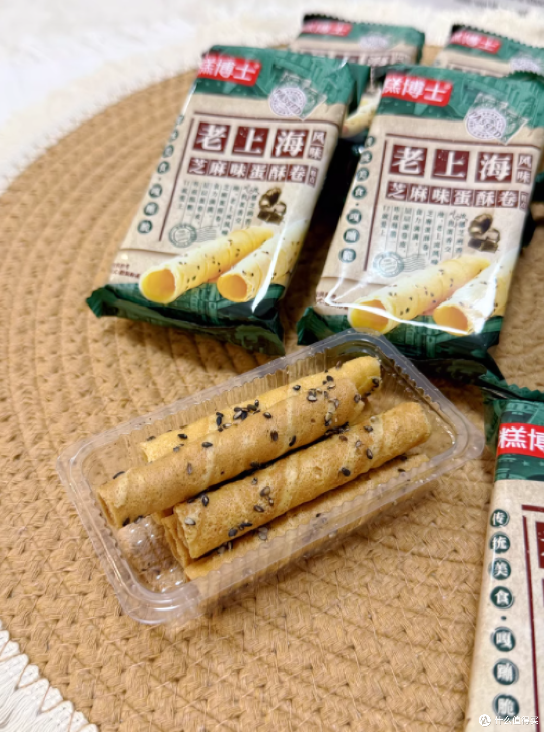 不多言老上海芝麻蛋酥卷:一口酥脆,满溢老上海风情