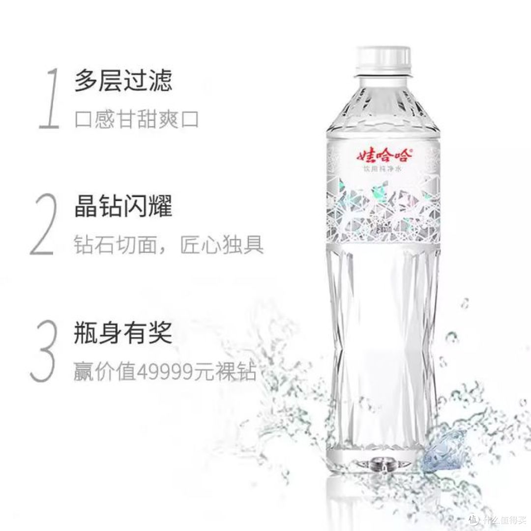 娃哈哈晶钻水和普通水的区别,进来了解更多!