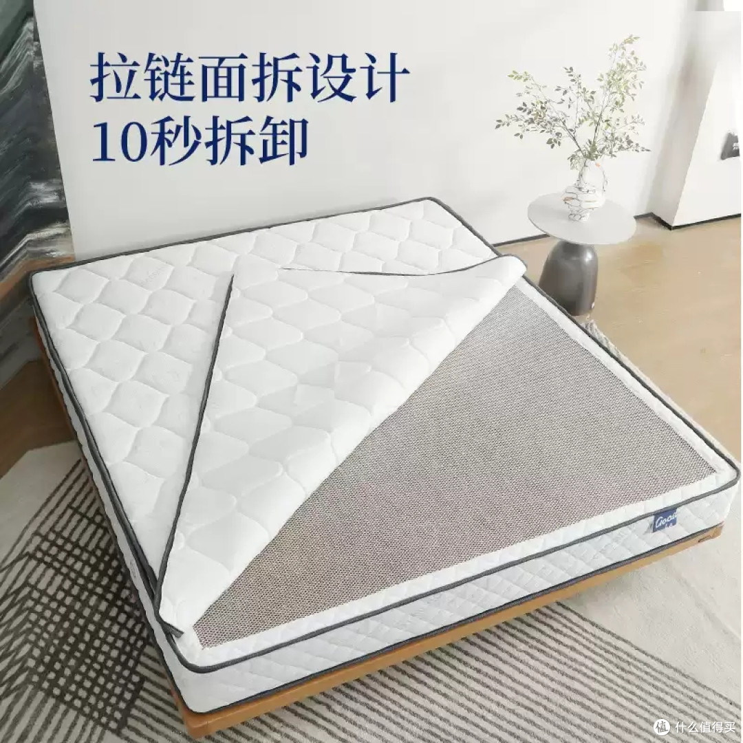 护脊选硬垫不纠结!晚安 20cm 厚椰棕弹簧床垫:软硬两用适配全家
