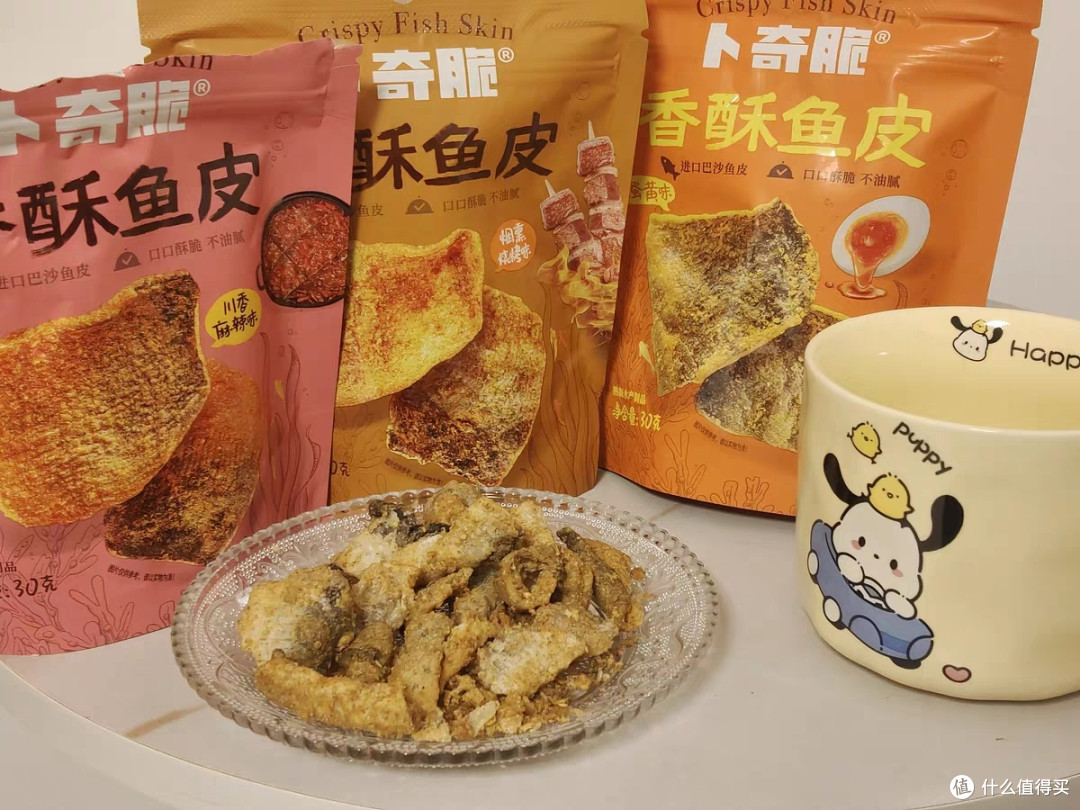 咔嚓一口超酥脆!卜奇脆咸蛋黄鱼皮,办公室解馋的海味