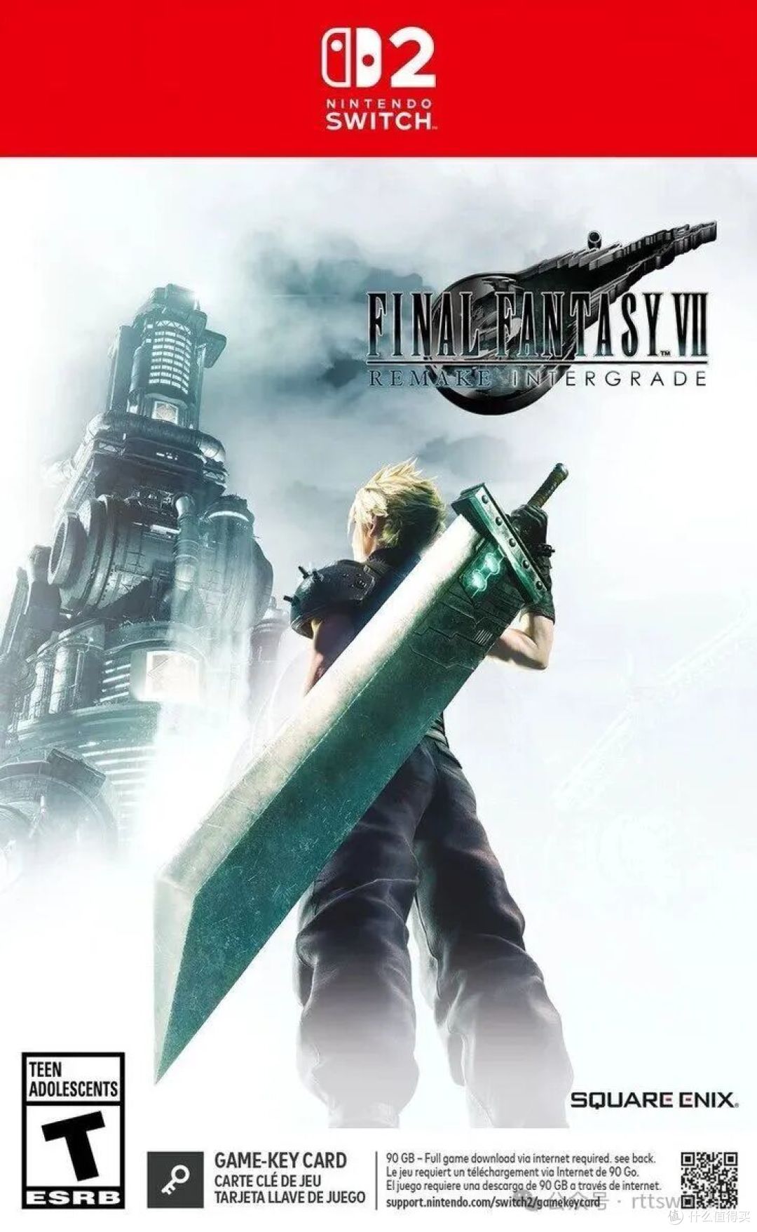 《最终幻想7：重制版》容量90GB太大 Switch 2实体版为游戏钥匙卡、加入无敌模式