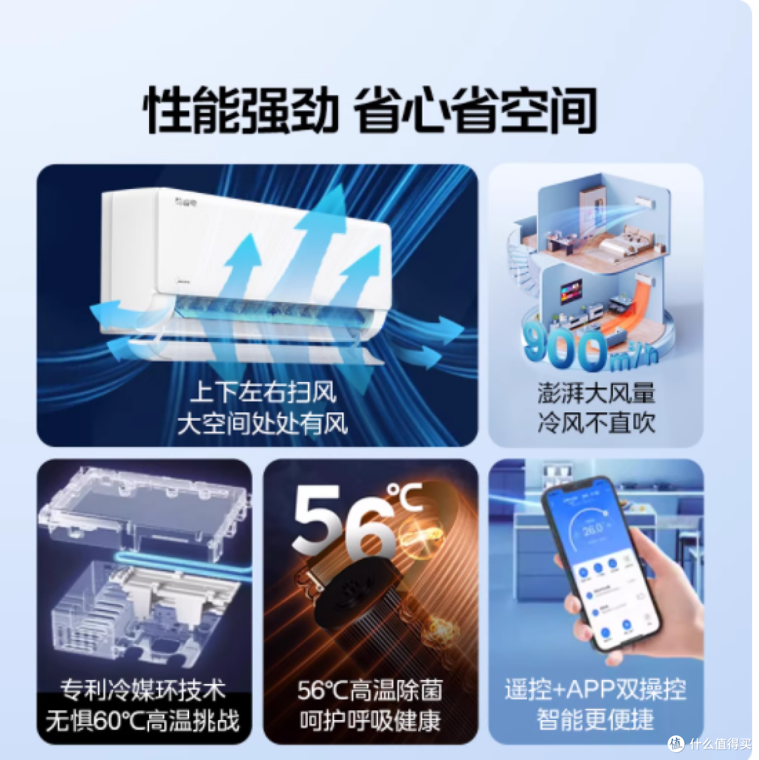 💥美的 2 匹挂机空调,开启省电新境界!
