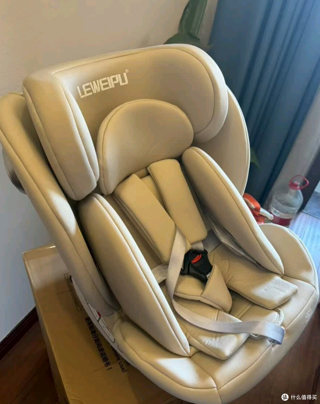 乐威普儿童安全座椅汽车0-12岁360度旋转婴幼儿坐可躺安全椅