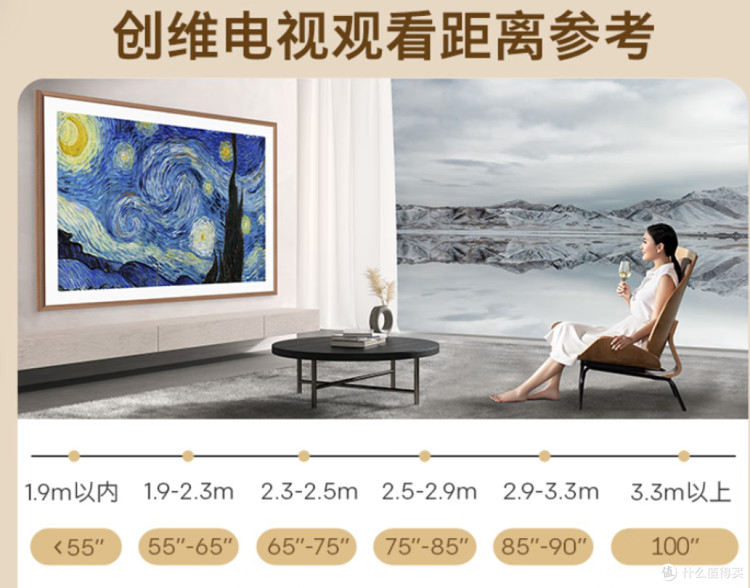 100寸电视观看体验!多大客厅适合100寸电视?为啥电视是百兆网口