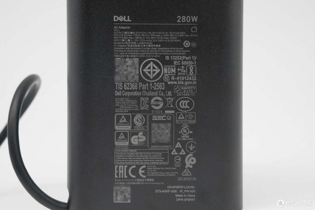 支持PD3.1 240W满血快充,戴尔280W氮化镓电源适配器拆解