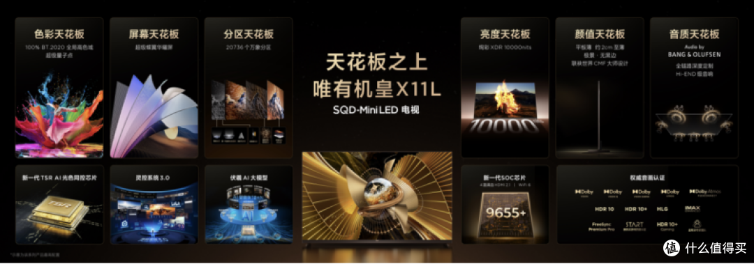 打破十年色域僵局,全球首款SQD-Mini LED机皇TCL X11L来了!