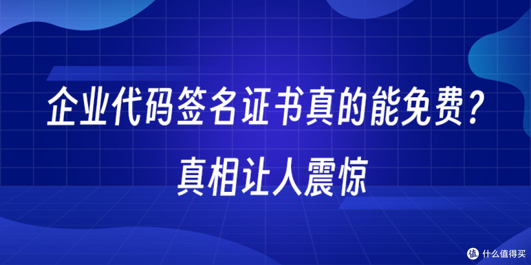 企业代码签名证书真的能免费？
