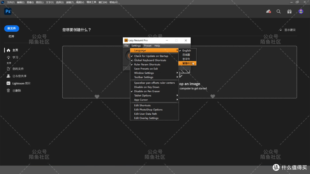 PS绘画神器Lazy Nezumi Pro 22中文汉化版PS手绘画笔平滑防抖插件