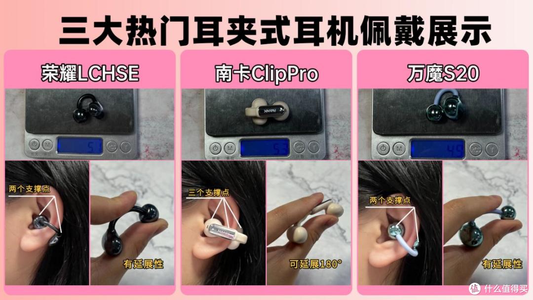 三百元耳夹式实测:南卡ClipPro、荣耀LCHSE、万魔S20谁更值得入