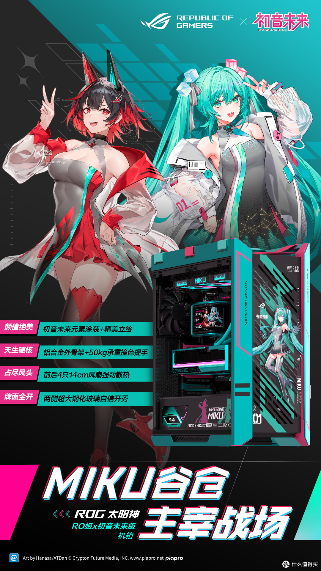 ROG联名初音未来装备震撼发售!极致美学与电竞性能的桌搭新宠