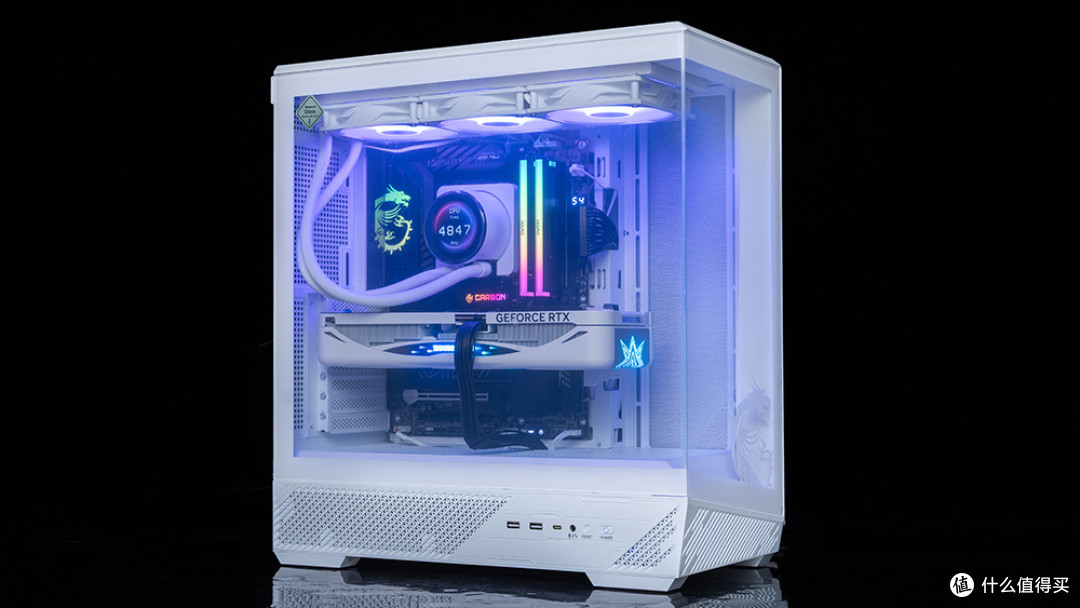 散热极为优秀的海景房,微星MAG PANO 131L PZ白龙机箱体验