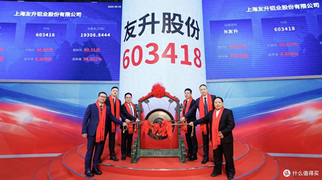 友升股份在A股上市，涨幅为71.48%，市值约153亿元
