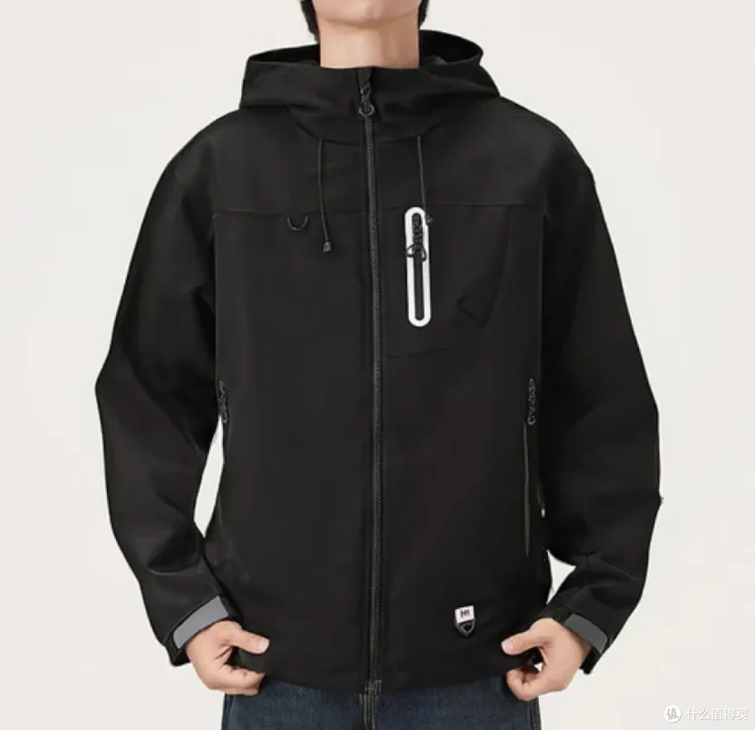 gxg.jeans男装多色潮流宽松工装连帽夹克外套25秋新品 黑色