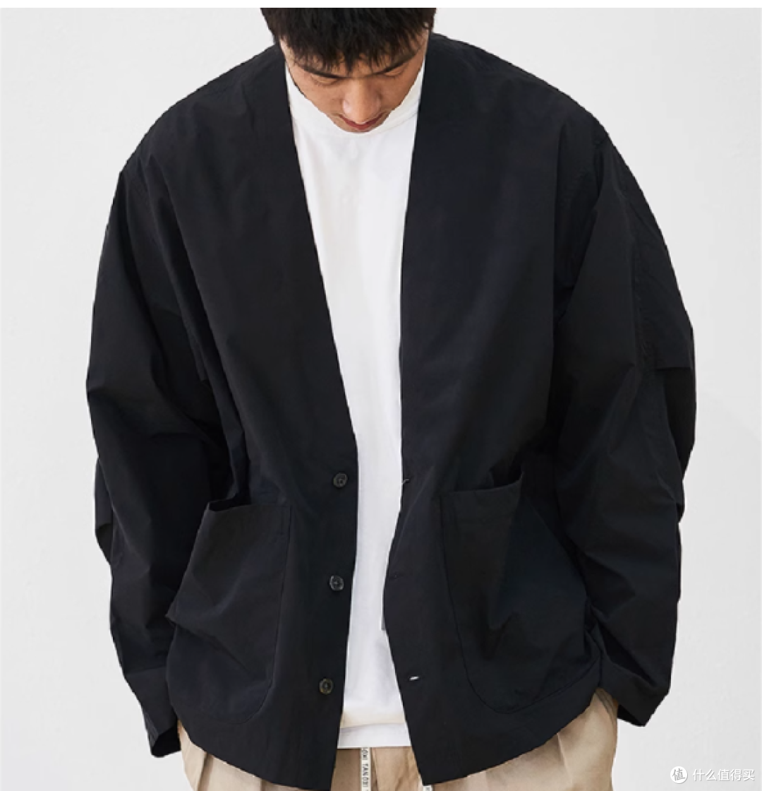 SASHIKO 工作室日系 cityboy 薄款开衫外套：解锁都市生活新姿态