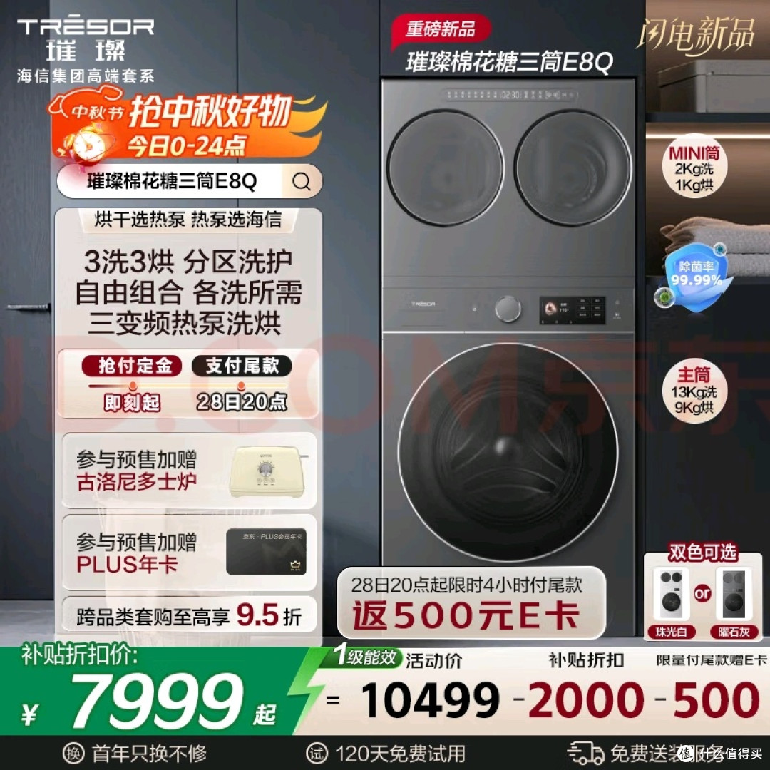 海信璀璨E8Q:分区洗护新体验