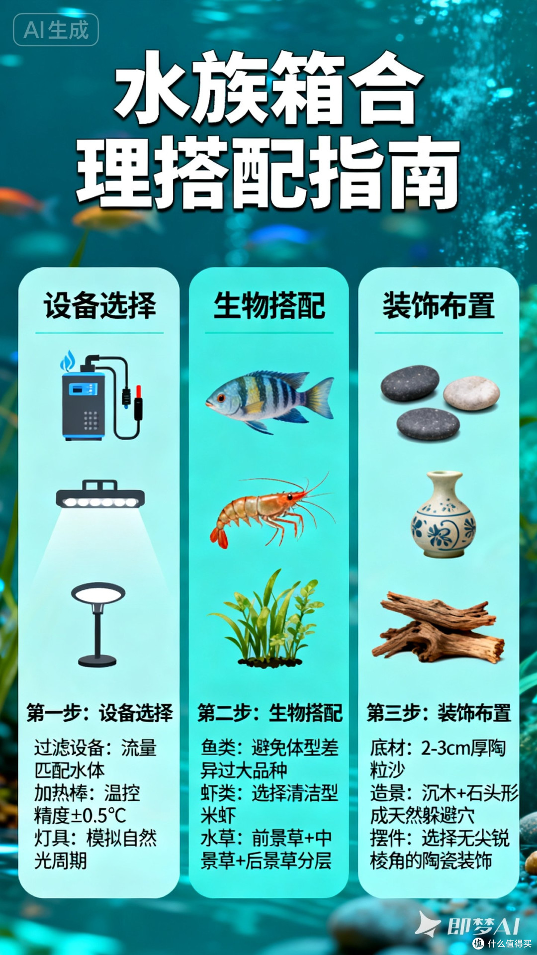 如何合理搭配水族箱