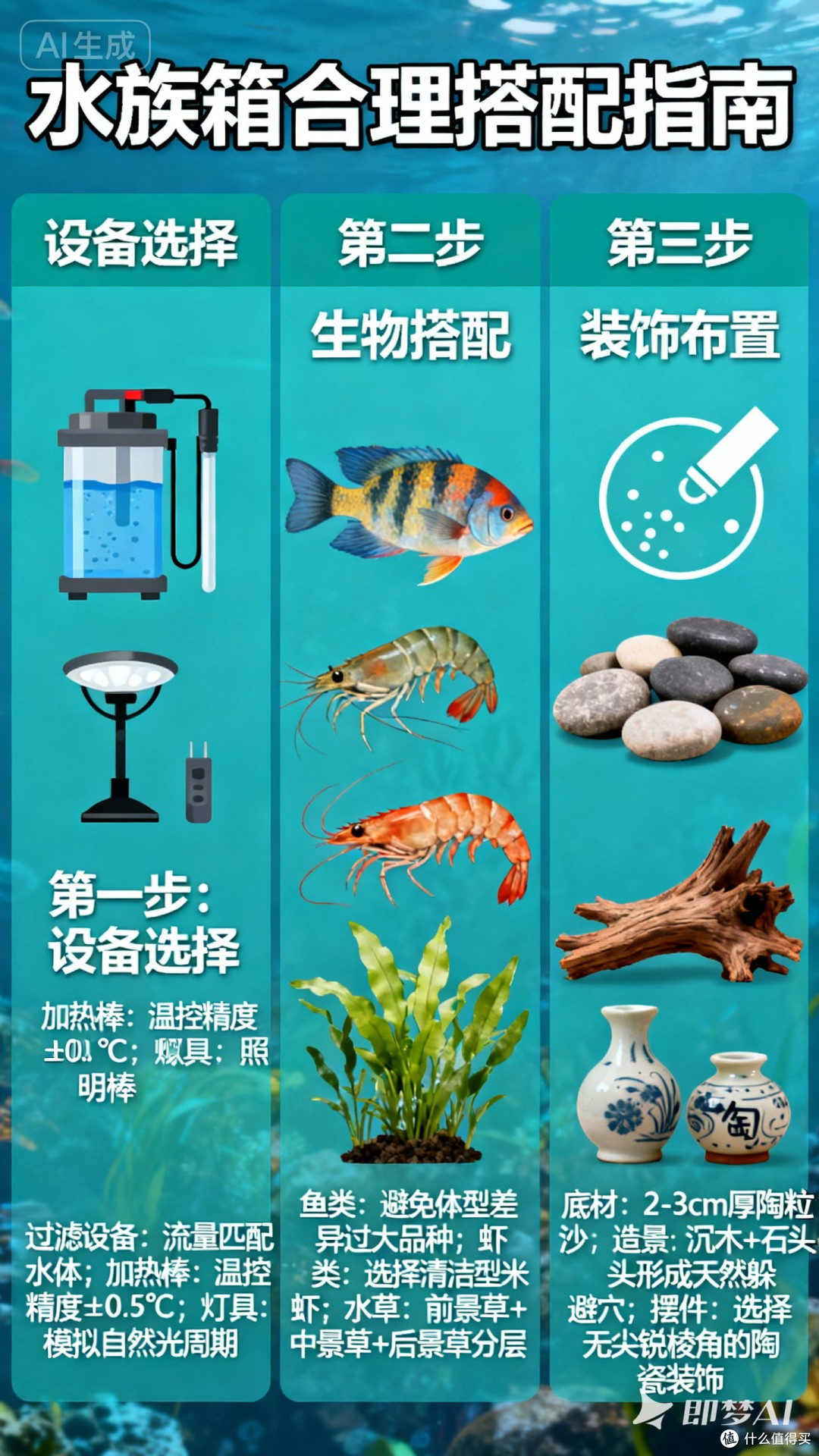 如何合理搭配水族箱