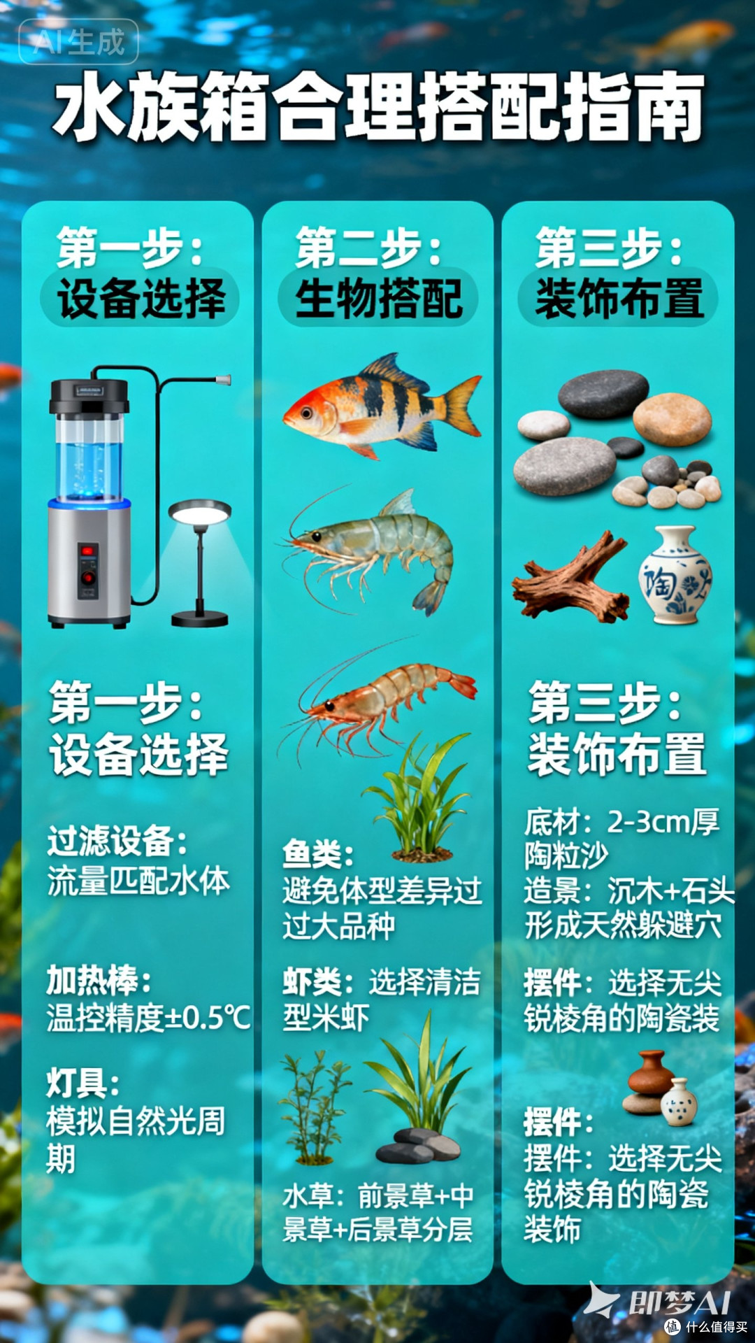 如何合理搭配水族箱
