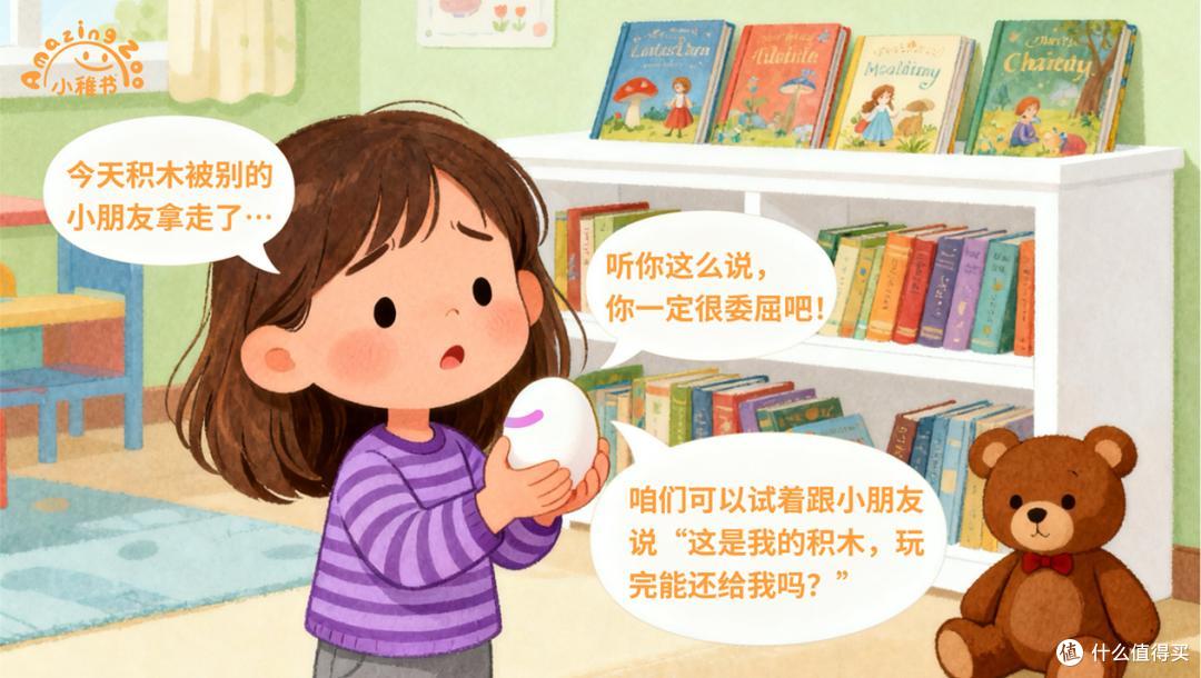 共情孩子的感受，慢慢引导解决办法
