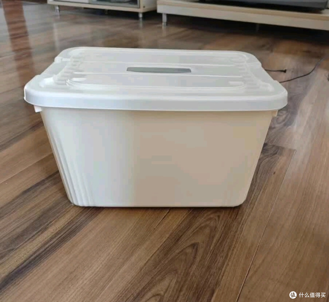 稻草熊奶油白收纳箱,让家里整洁度翻倍