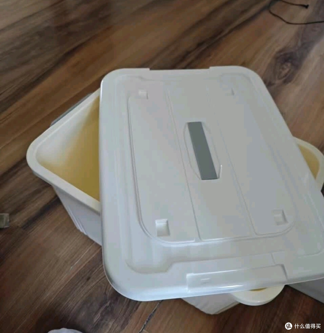 稻草熊奶油白收纳箱,让家里整洁度翻倍