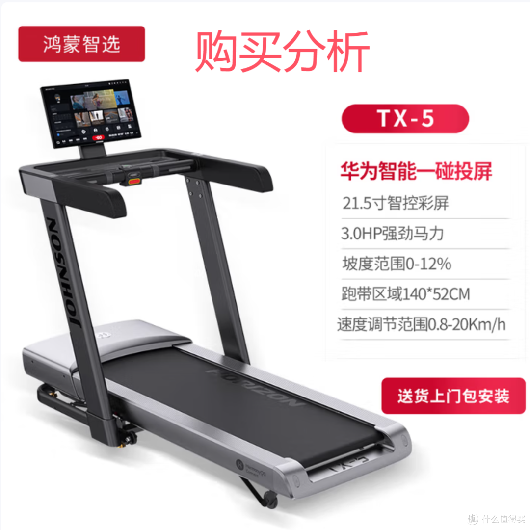 华为智选鸿蒙智选跑步机乔山TX-5 家庭用专业走步爬坡 深度分析