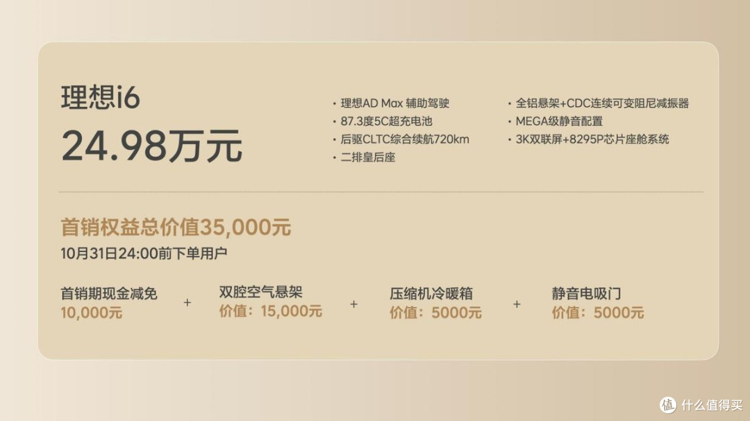 10分钟充500公里!标配空悬、皇后座,理想i6售24.98万