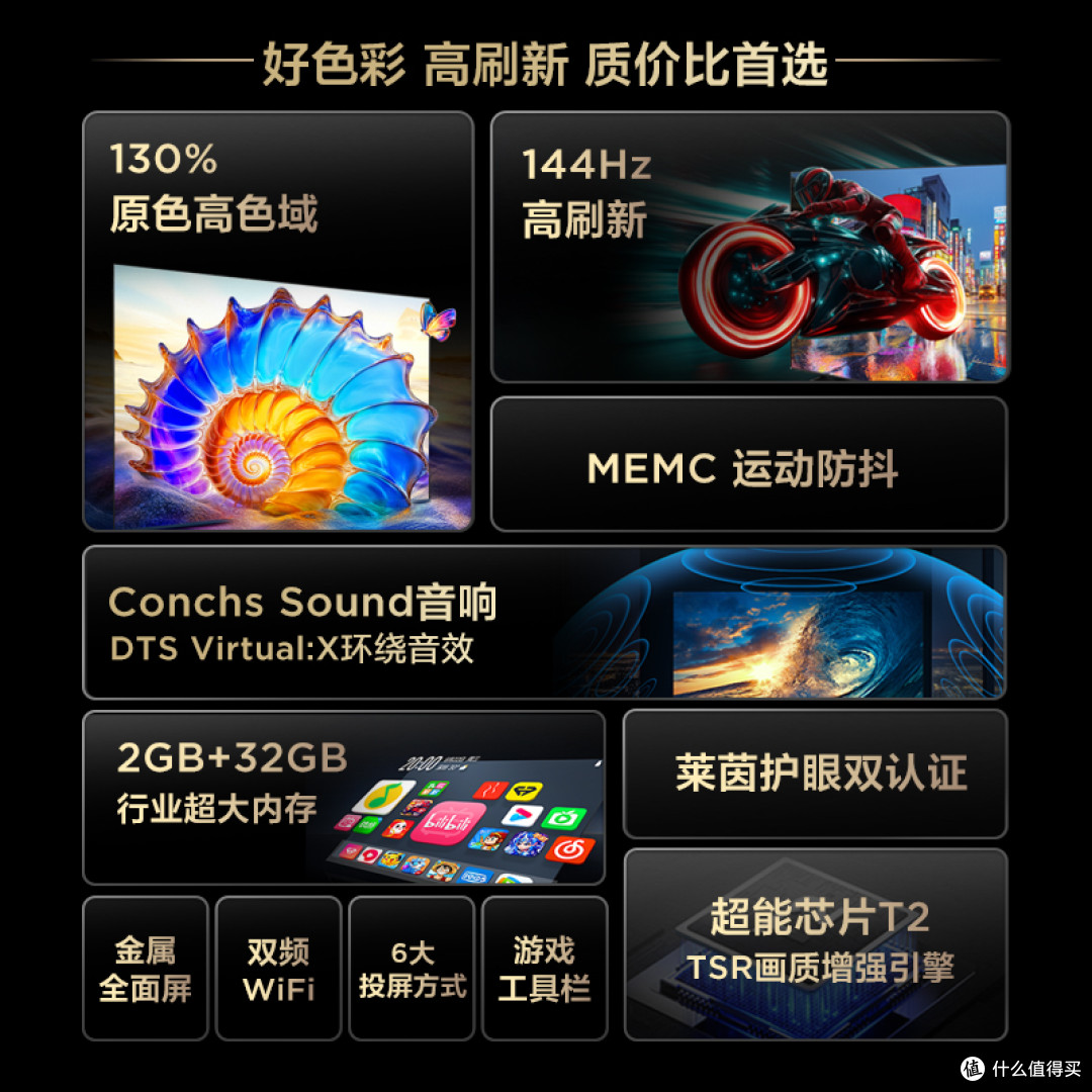 霸屏75英寸144Hz!TCL这款电视让我家客厅开挂了