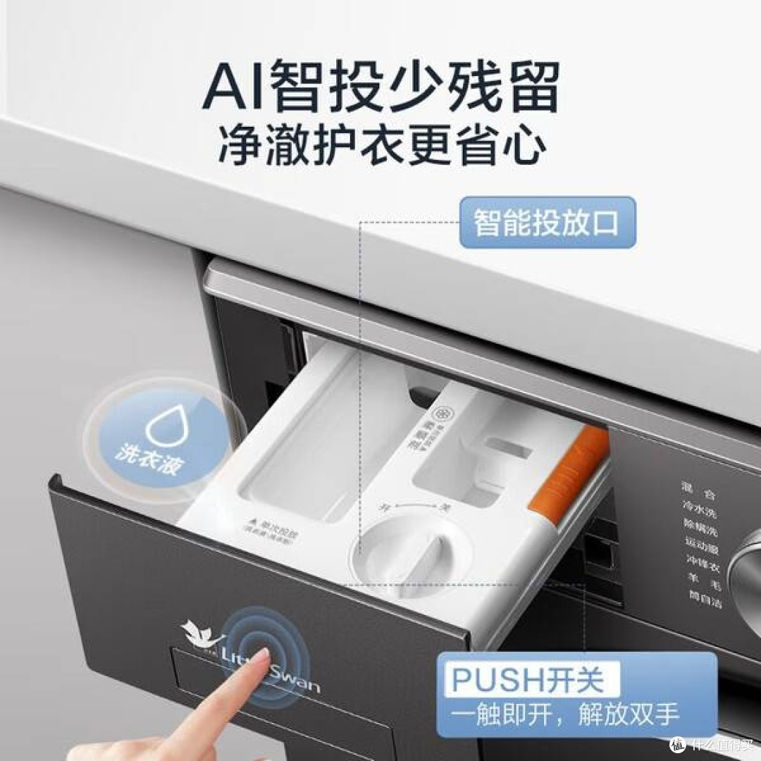 小天鹅小乌梅2.0滚筒洗衣机,解锁洗衣新“净”界!