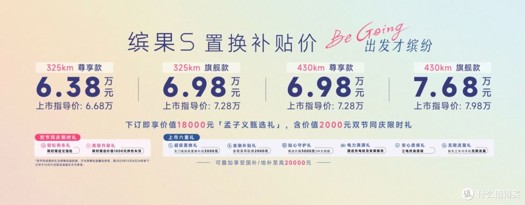 置换补贴价6.38万元起,“高质感缤纷座驾”缤果S正式上市!