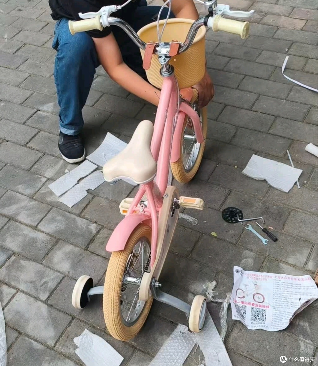 女儿的第一辆自行车！永久公主粉童车真心推荐