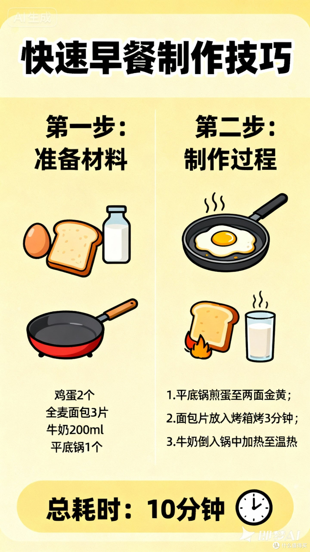 快速早餐制作技巧