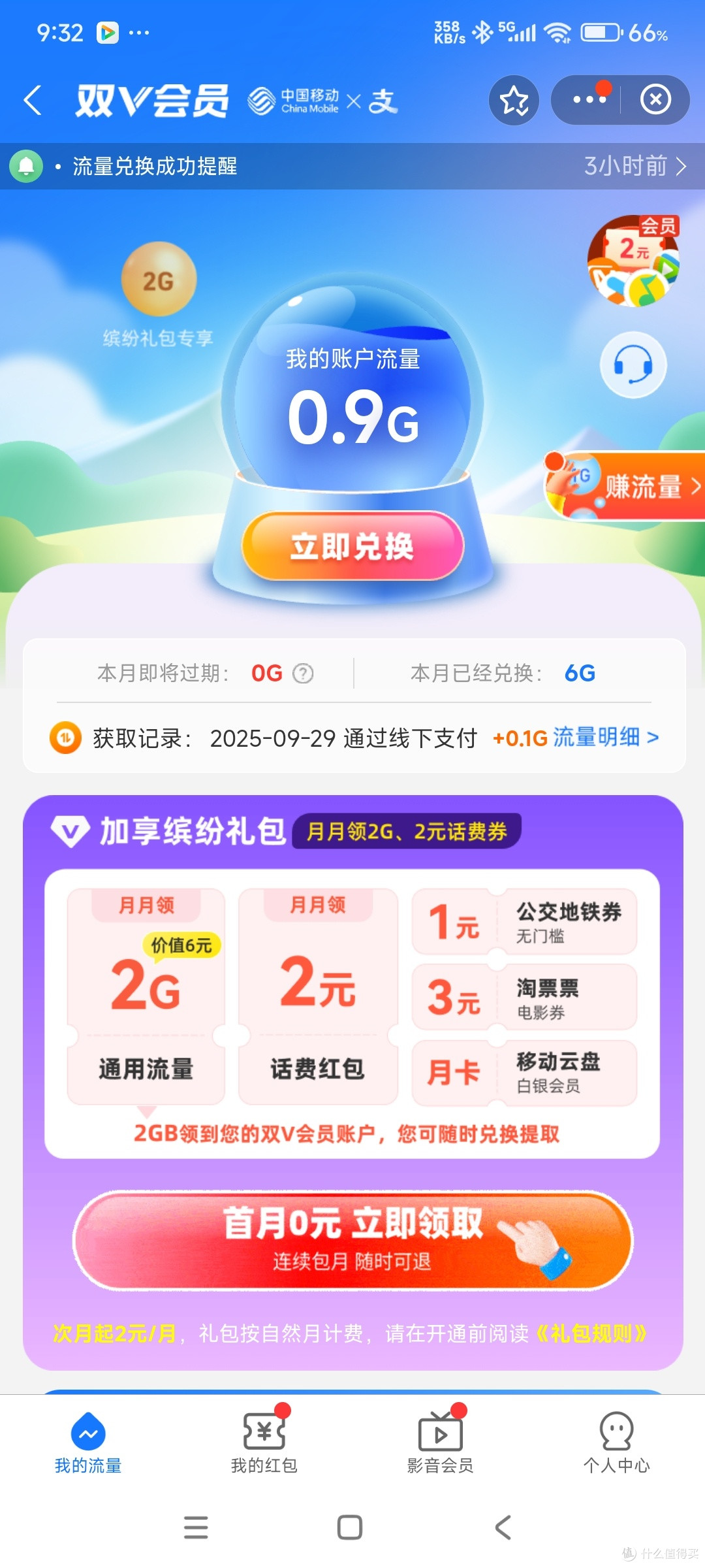 关于支付宝中双V会员的那些事