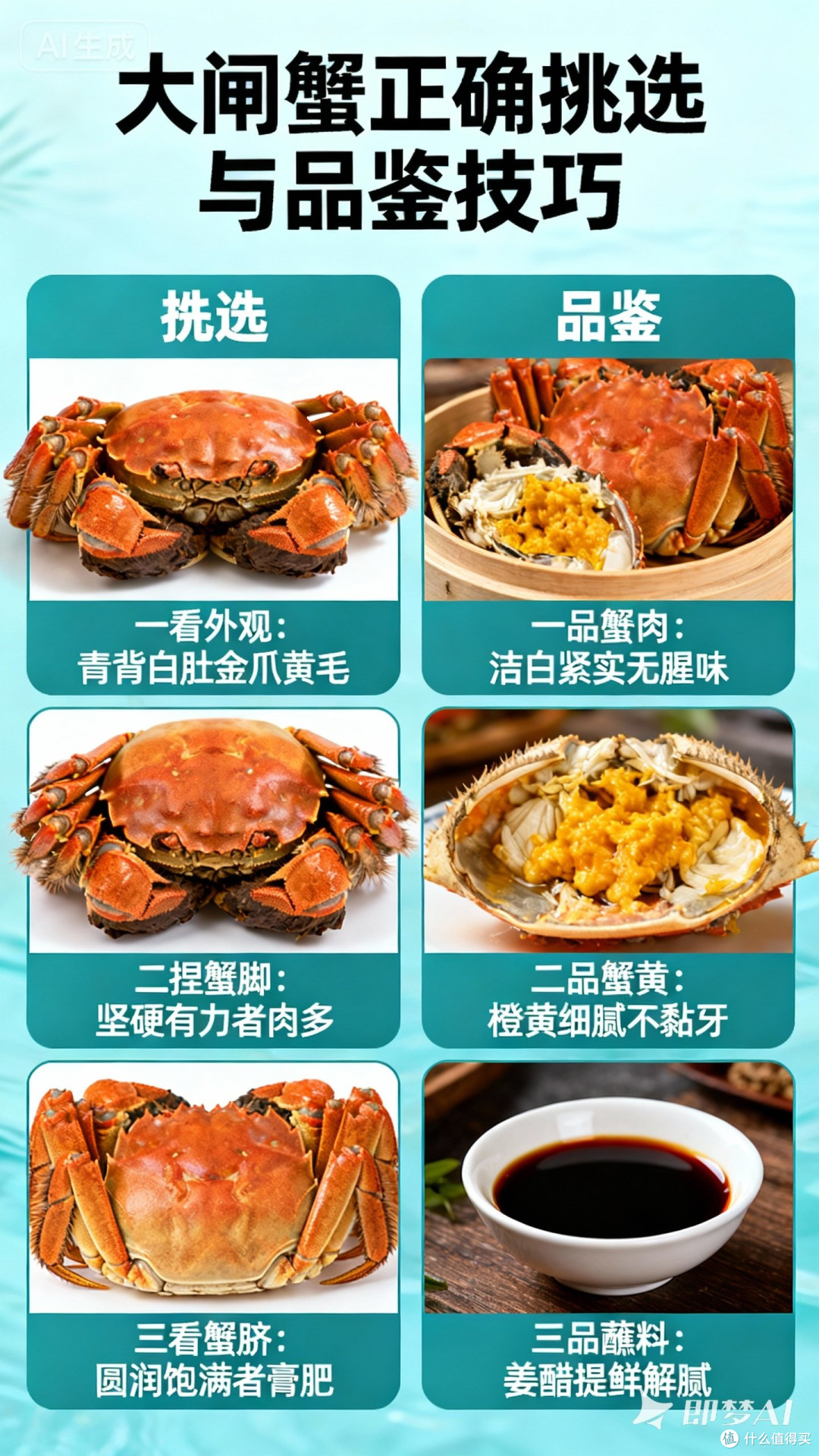 大闸蟹挑选与品鉴技巧