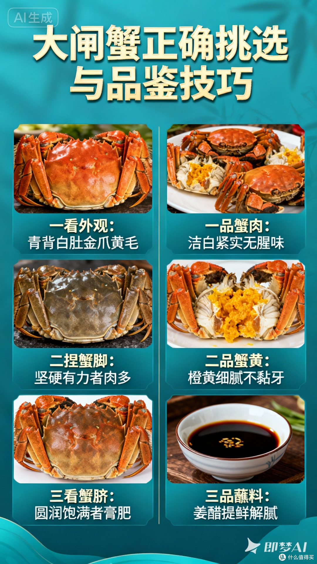 大闸蟹挑选与品鉴技巧