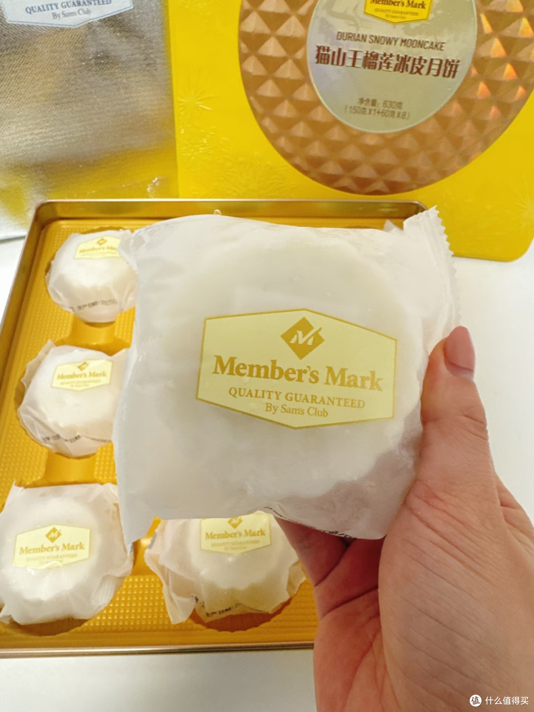 榴莲控狂喜!山姆这款冰皮月饼我能连炫三块