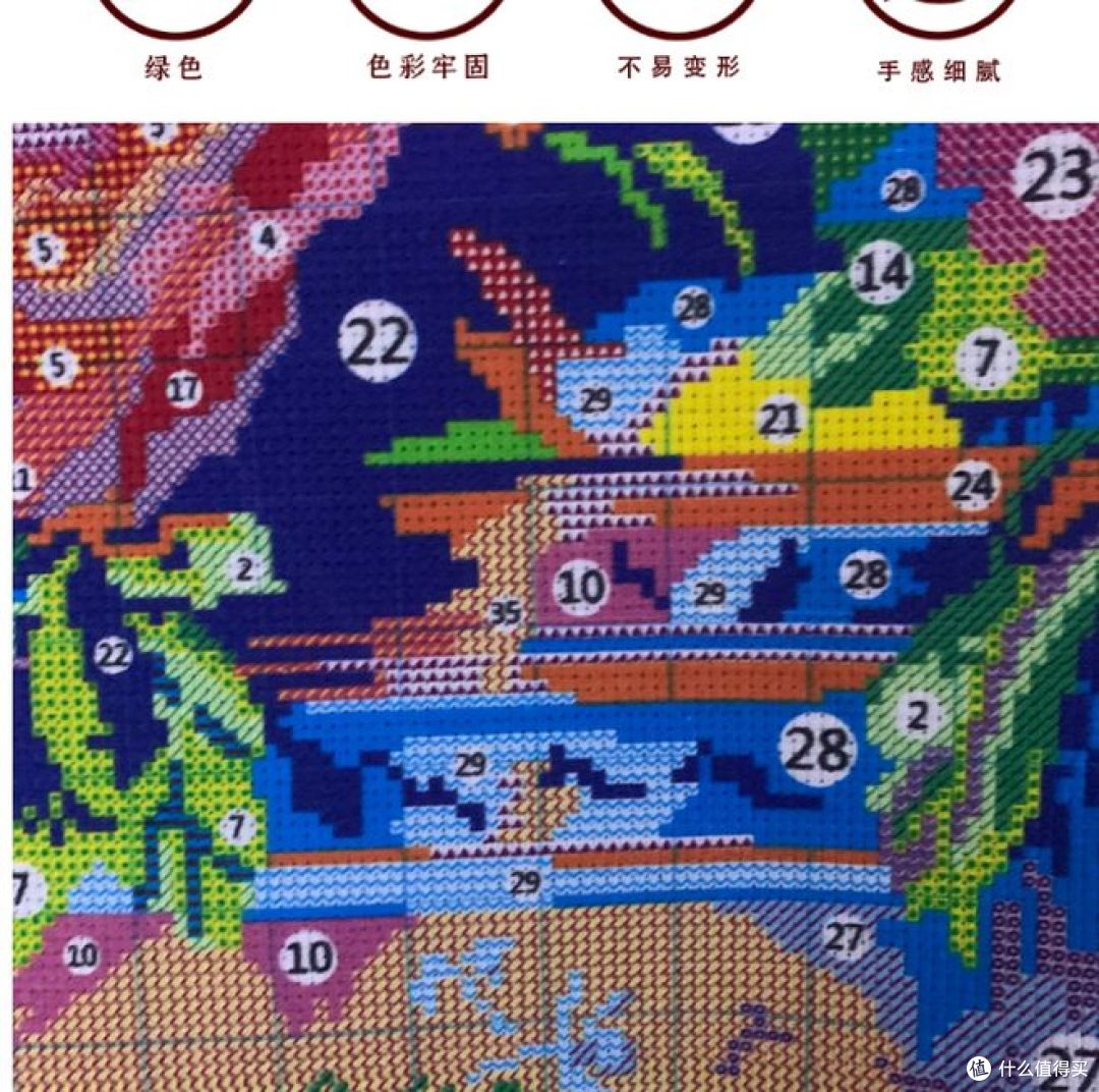 2025新款十字绣：繁花似锦手工品，可挂在客厅，家居装饰必备 ！
