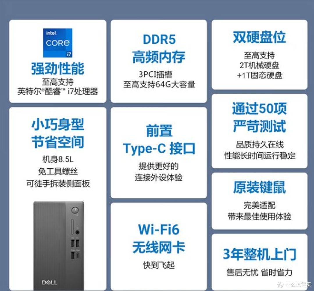 戴尔高性能台式机，高速内存，23.8大屏，商用办公学习不错！