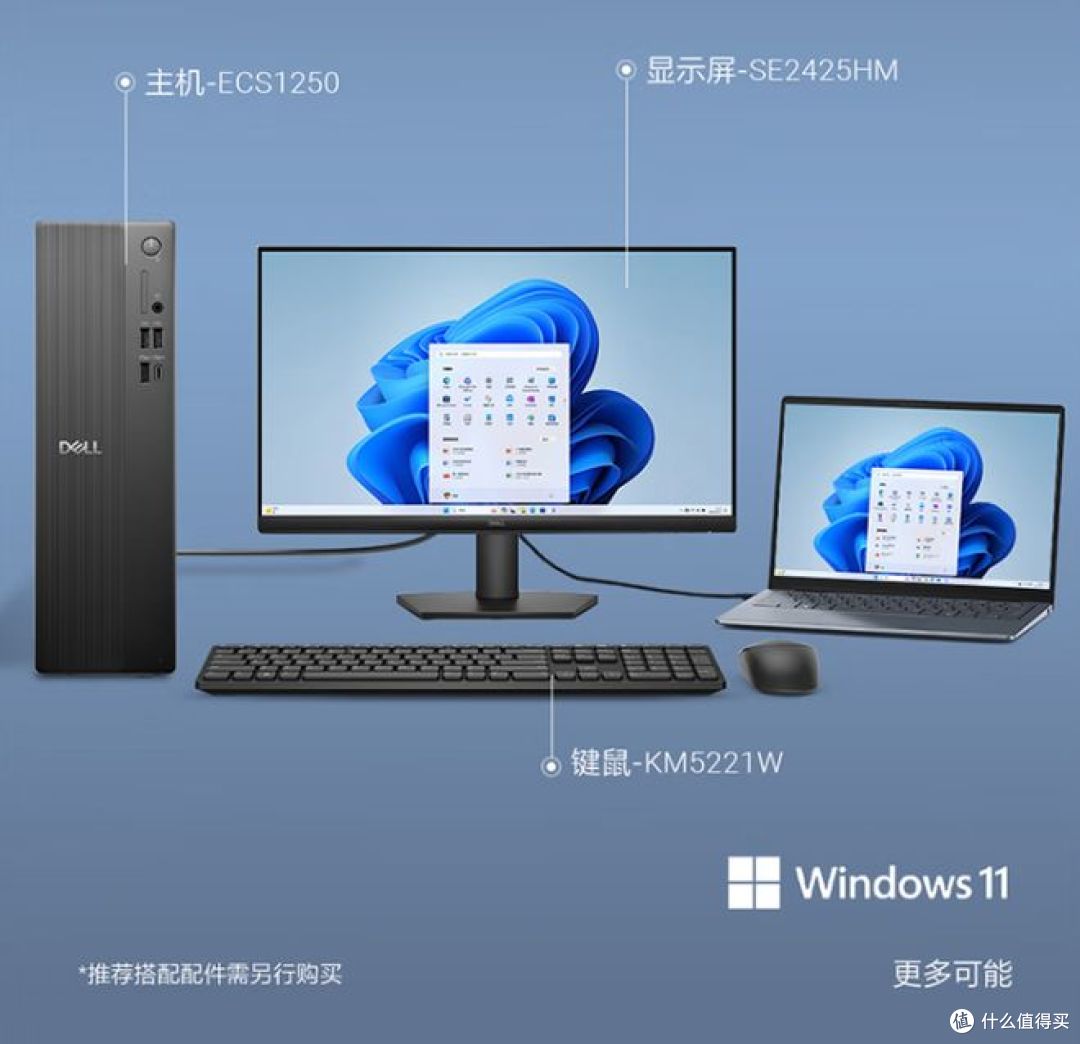 戴尔高性能台式机，高速内存，23.8大屏，商用办公学习不错！