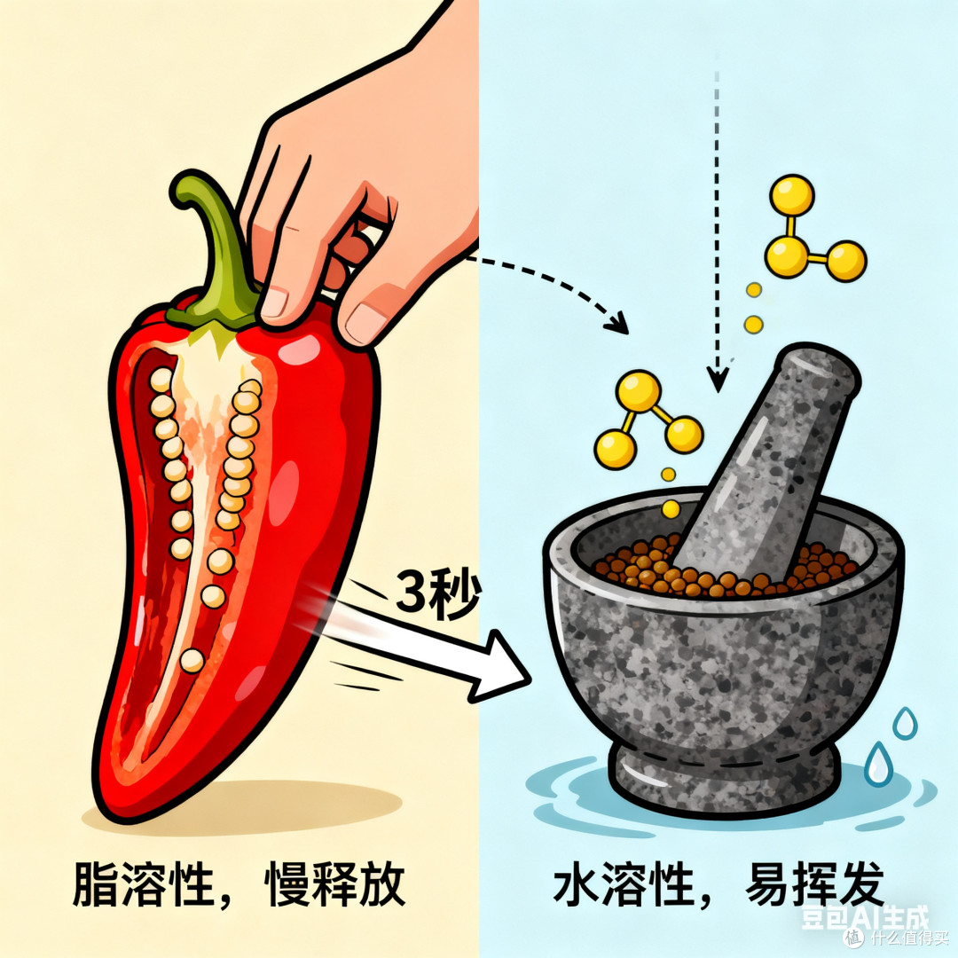 辣椒与芥末:两种“辣味”的本质差异,藏着味觉与生理的双重博弈