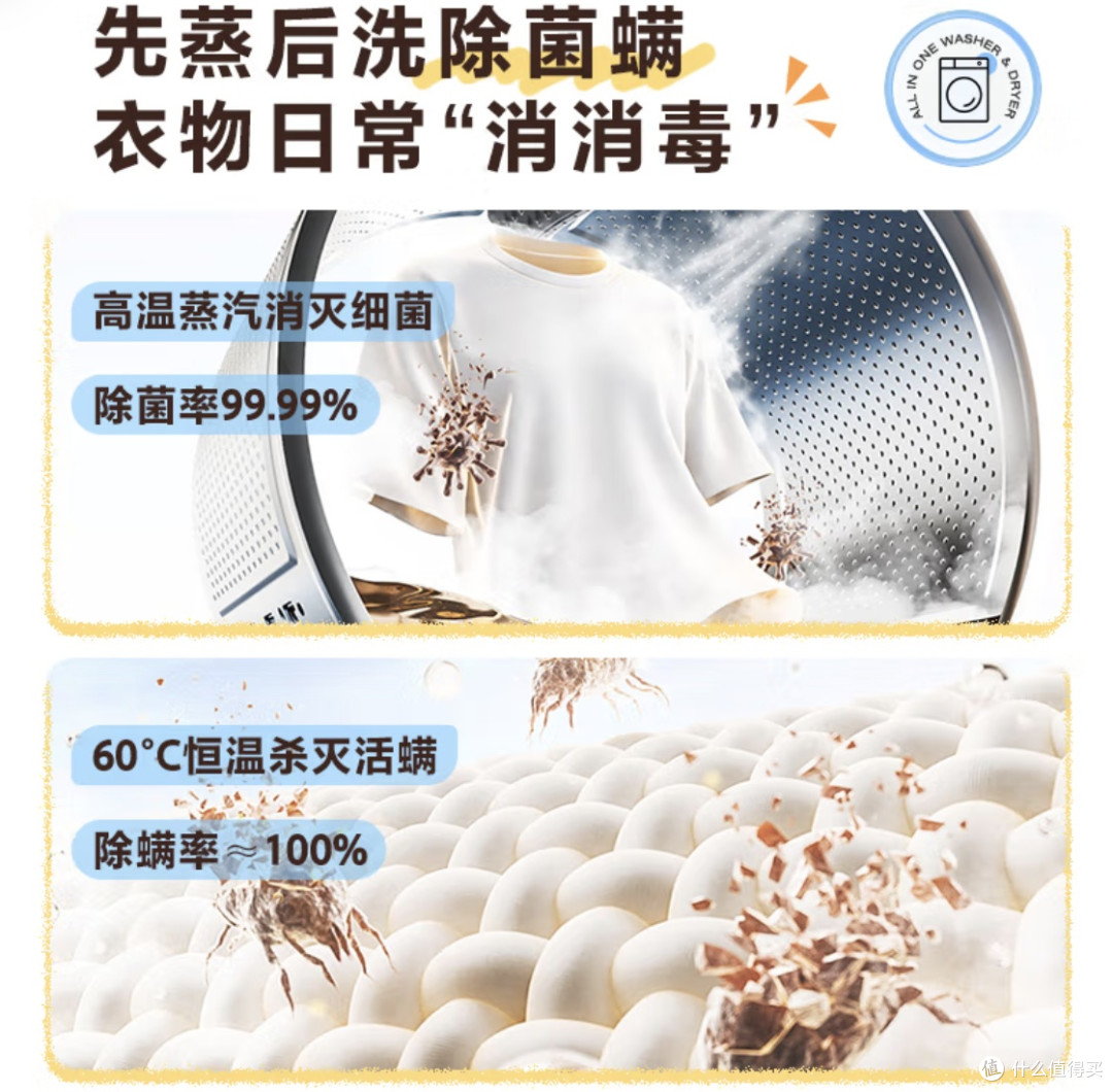 十一囤家电必看!美的MG100V36T洗衣机,小户型懒人福音